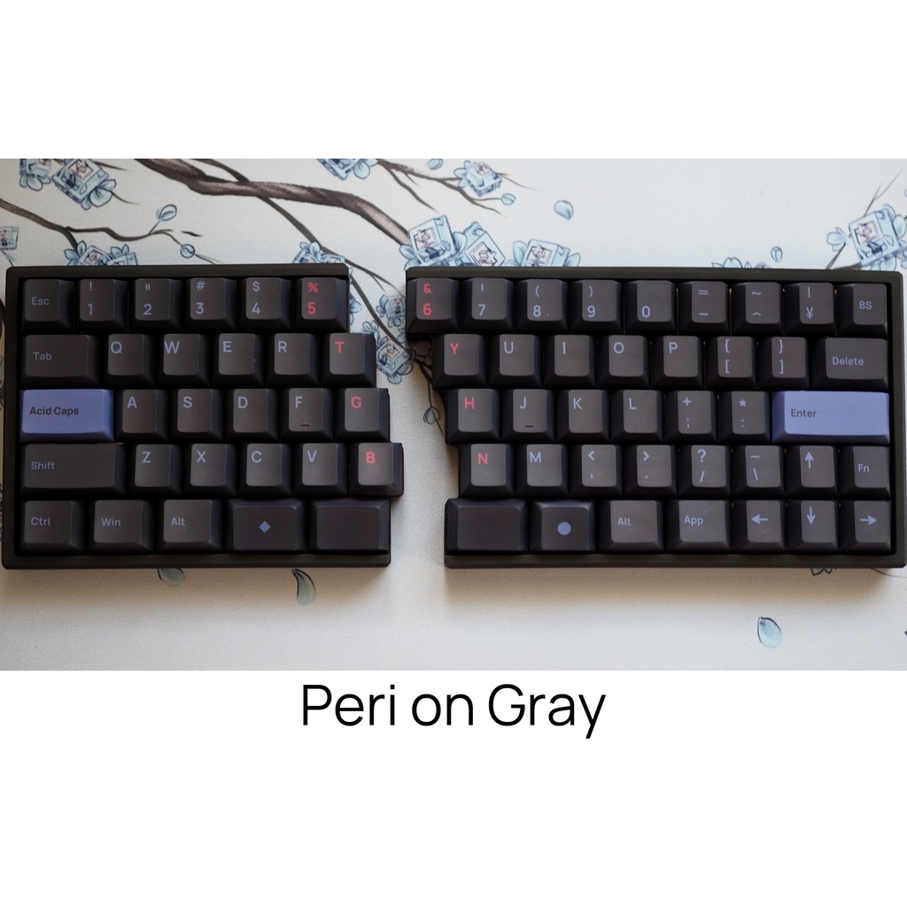 Acid Caps ”Standard”」Peri on Gray|Keeb-On! Acid Caps ”Standard”」Peri on Gray|Keeb-On!