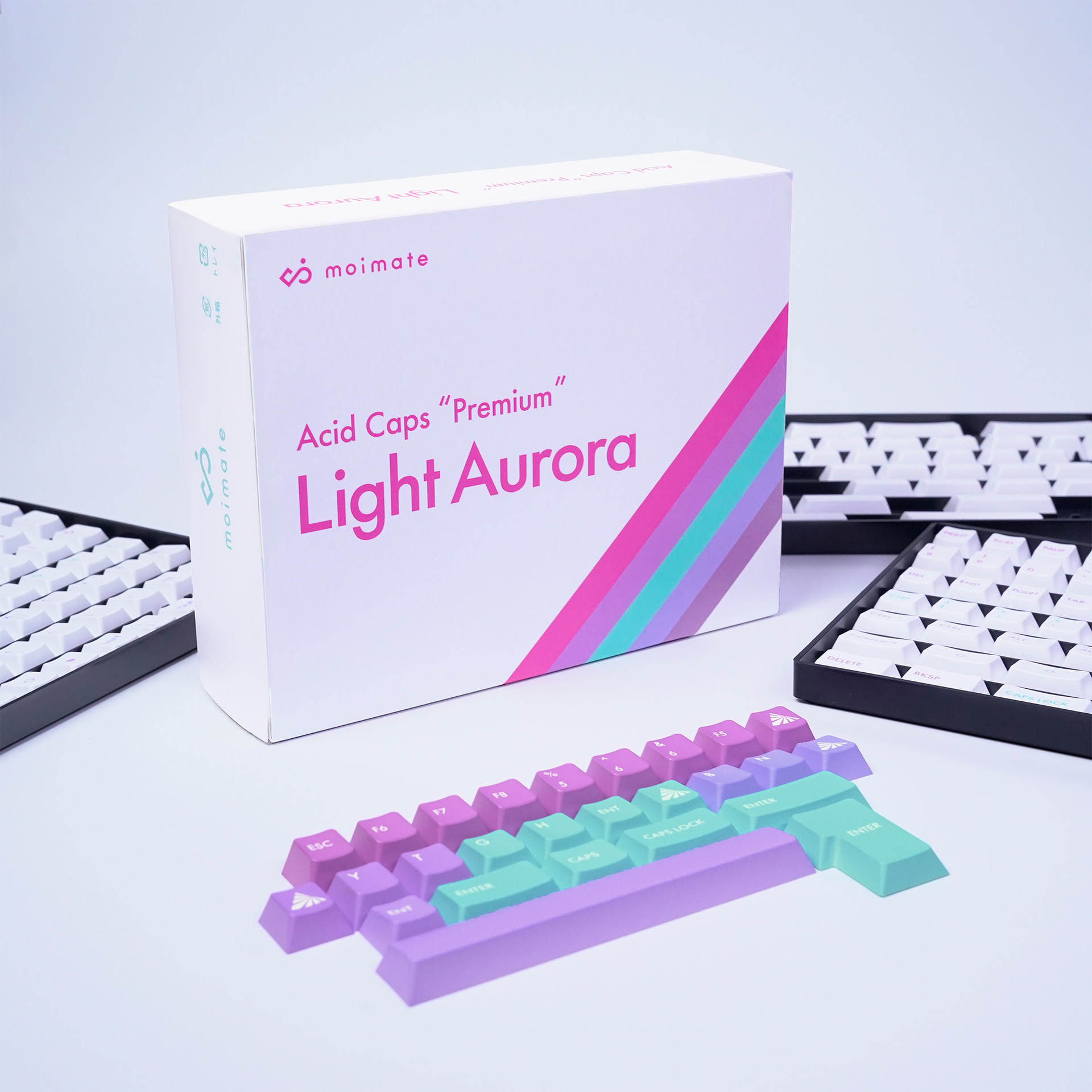 Acid Caps “Premium”」Light Aurora|Keeb-On! Acid Caps “Premium”」Light Aurora|Keeb-On!