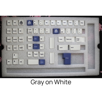 キーキャップ Acid Caps Standard Gray on Black Acid Caps キーキャップ Acid Caps Standard Gray on Black Acid Caps