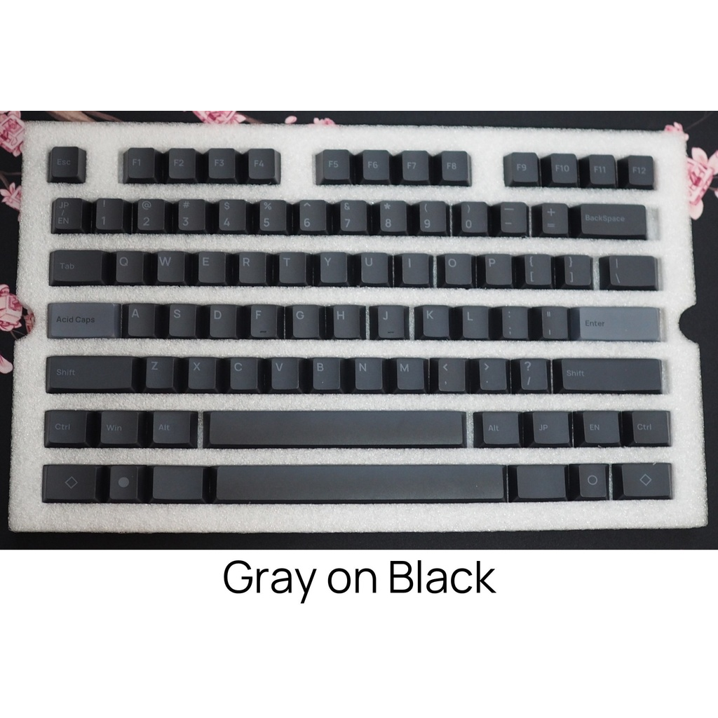 「Acid Caps "Standard"」Gray on Black